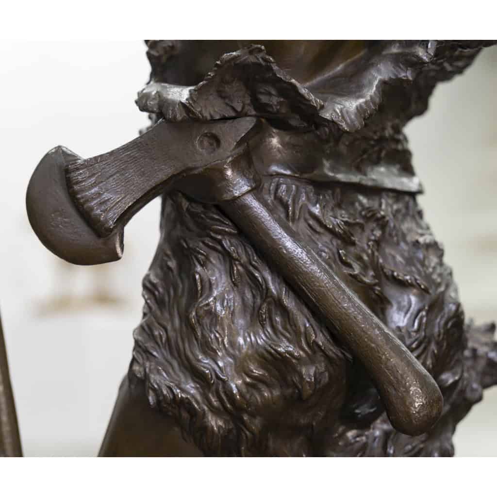 Sculpture – Le Chasseur Gaulois , Marcel Debut (1865-1933) – Bronze 10