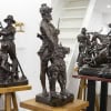 Sculpture – Le Chasseur Gaulois , Marcel Debut (1865-1933) – Bronze 24