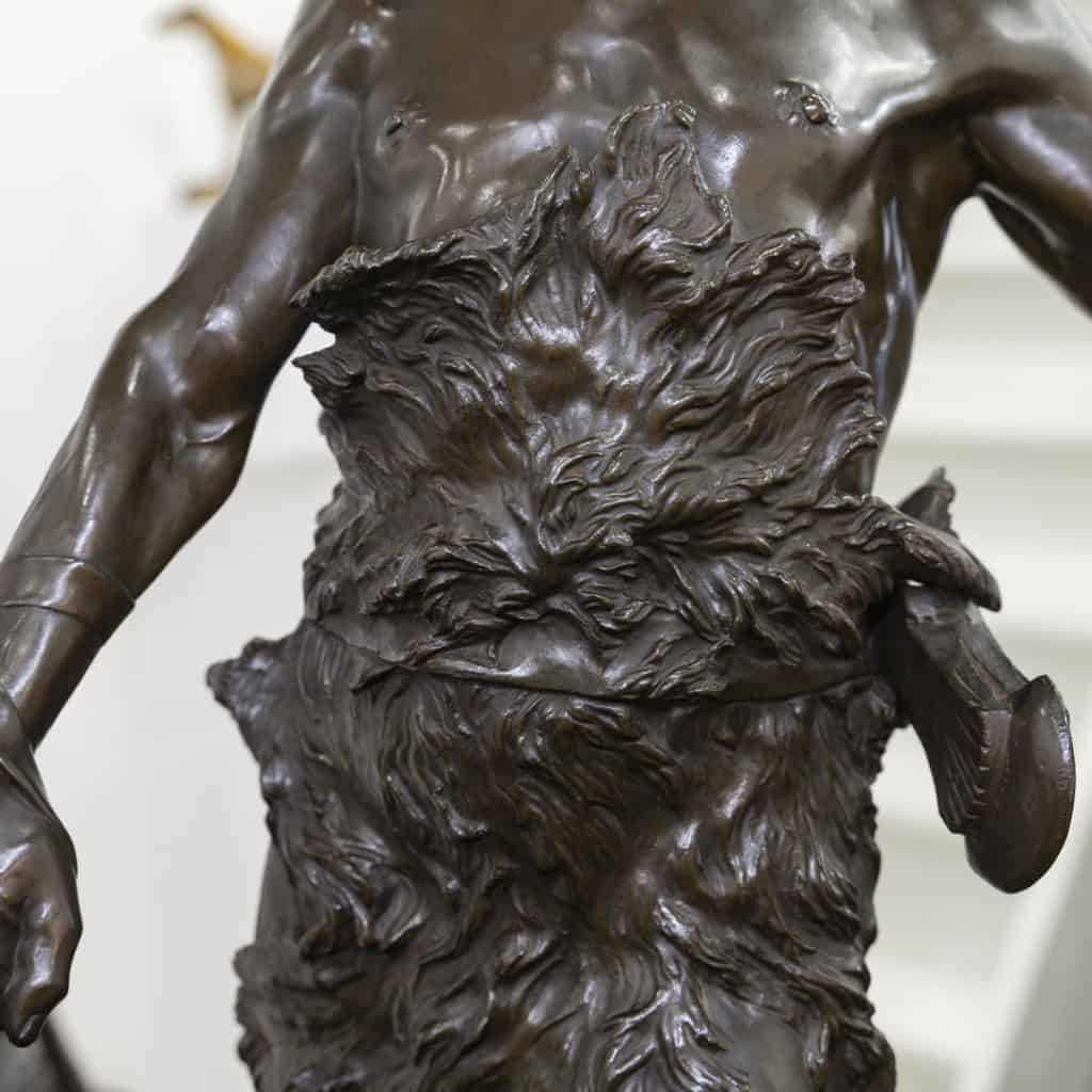 Sculpture – Le Chasseur Gaulois , Marcel Debut (1865-1933) – Bronze 6