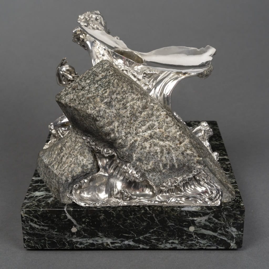 Centre de table en Argent “La Vague” par AUGER successeur de FROMENT MEURICE XXe 8