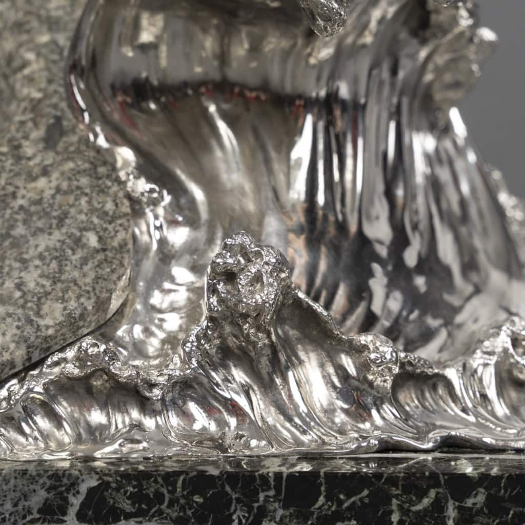 Centre de table en Argent “La Vague” par AUGER successeur de FROMENT MEURICE XXe 11