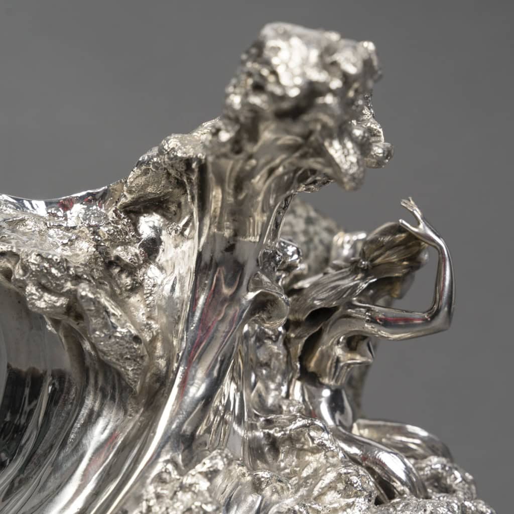 Centre de table en Argent “La Vague” par AUGER successeur de FROMENT MEURICE XXe 14