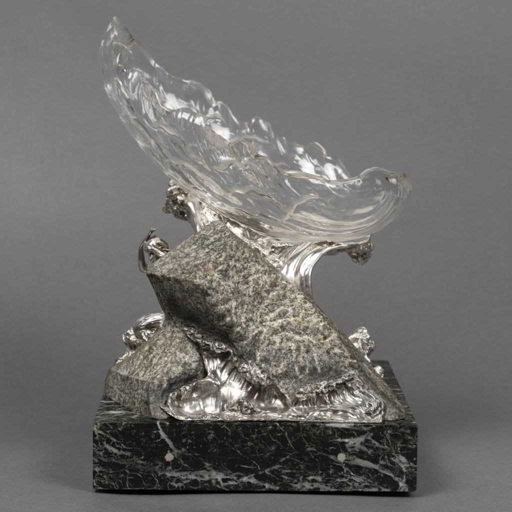 Centre de table en Argent “La Vague” par AUGER successeur de FROMENT MEURICE XXe 28