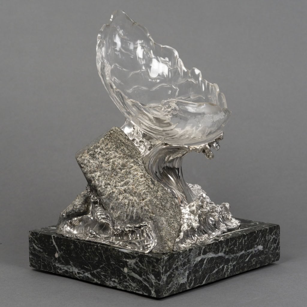 Centre de table en Argent “La Vague” par AUGER successeur de FROMENT MEURICE XXe 29