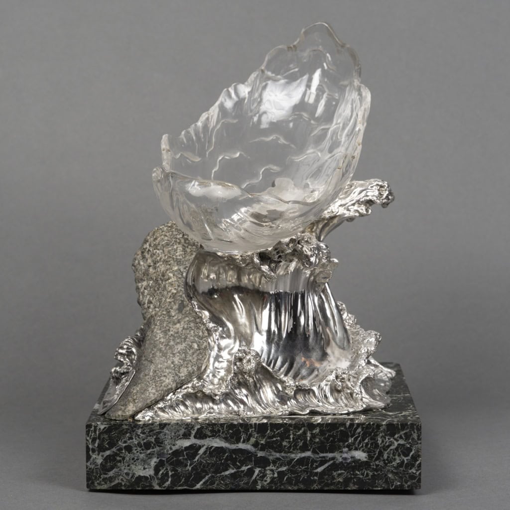 Centre de table en Argent “La Vague” par AUGER successeur de FROMENT MEURICE XXe 30