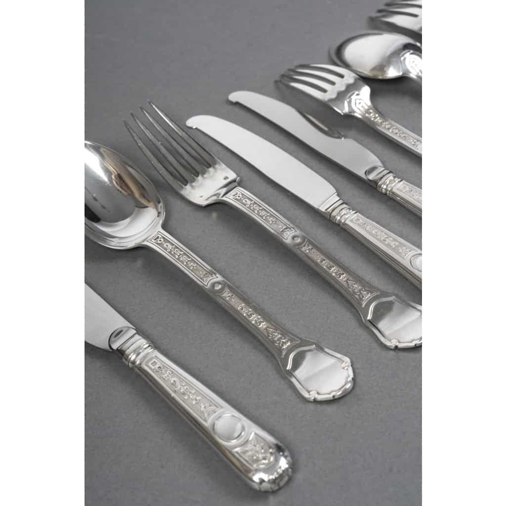 Tétard Frères Ménagère Argent massif 187 pièces Modèle “Versailles” 17