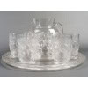 1931 René Lalique – Service Blidah Verre Blanc – 6 Verres, 1 Carafe, 1 Plateau 15