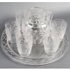 1931 René Lalique – Service Blidah Verre Blanc – 6 Verres, 1 Carafe, 1 Plateau 17