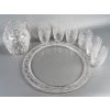 1931 René Lalique – Service Blidah Verre Blanc – 6 Verres, 1 Carafe, 1 Plateau 18