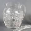 1931 René Lalique – Service Blidah Verre Blanc – 6 Verres, 1 Carafe, 1 Plateau 19
