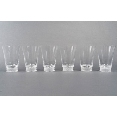 1942 René Lalique – 6 Gobelets Verres Reims Cristal