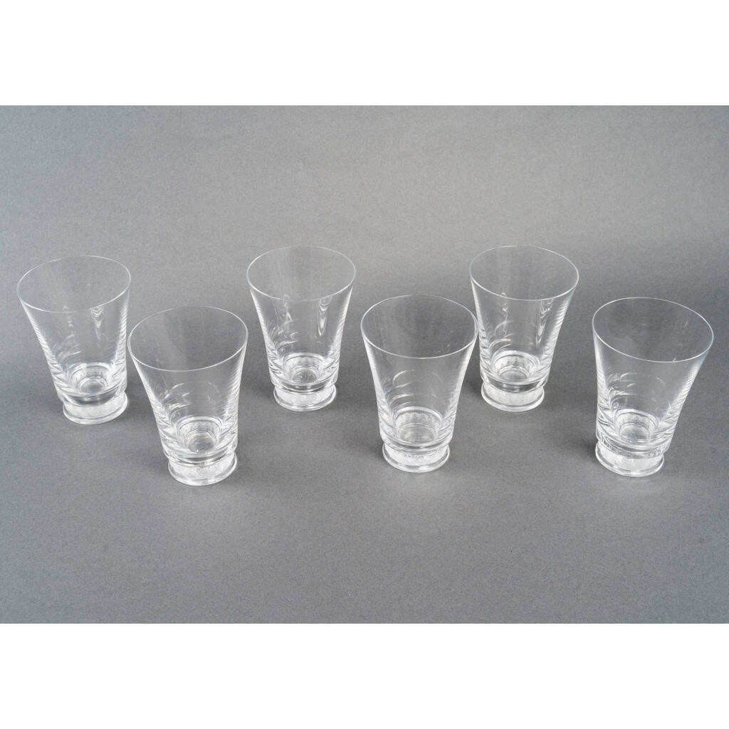1942 René Lalique – 6 Gobelets Verres Reims Cristal 4
