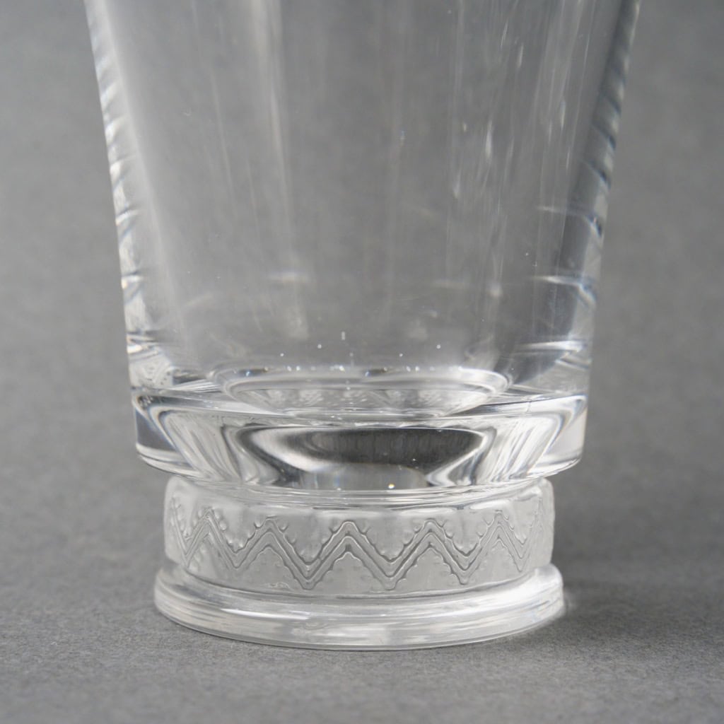 1942 René Lalique – 6 Gobelets Verres Reims Cristal 6