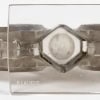 1944 René Lalique – Paire De Bougeoirs Art Deco Cluny Verre Blanc Patiné Gris 18