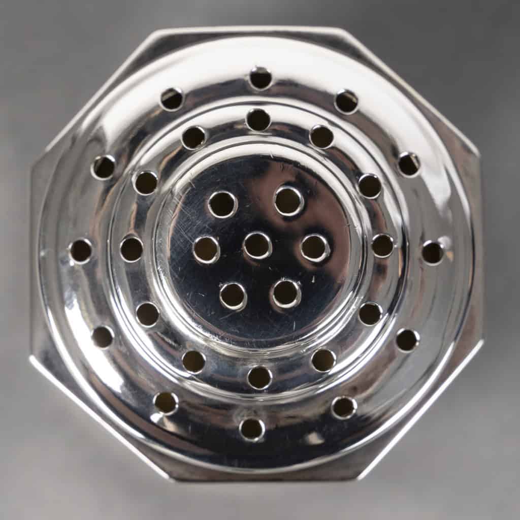 OLIER & CARON Saupoudreuse argent massif époque ART DECO 1930 20