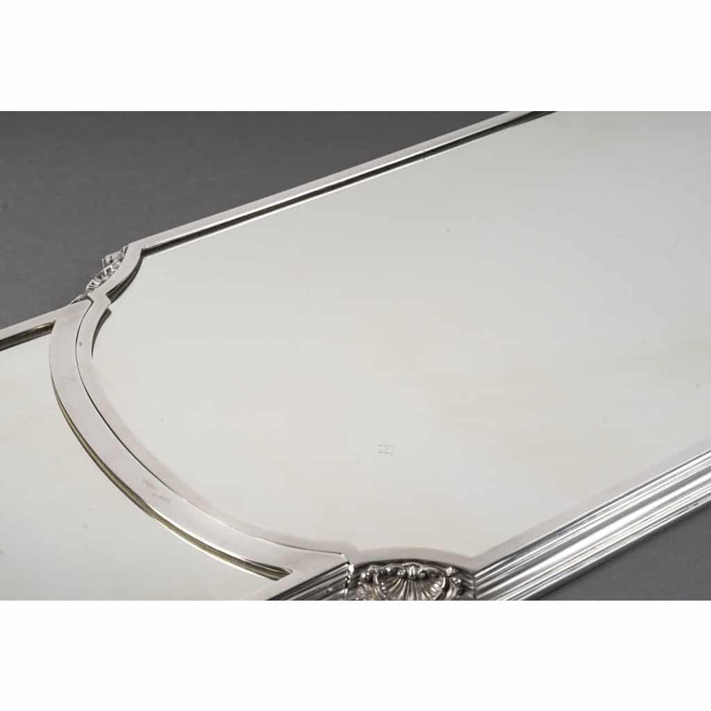 LAPPARRA Three-part mirrored table centrepiece, 1930th century, circa 40/7 XNUMX