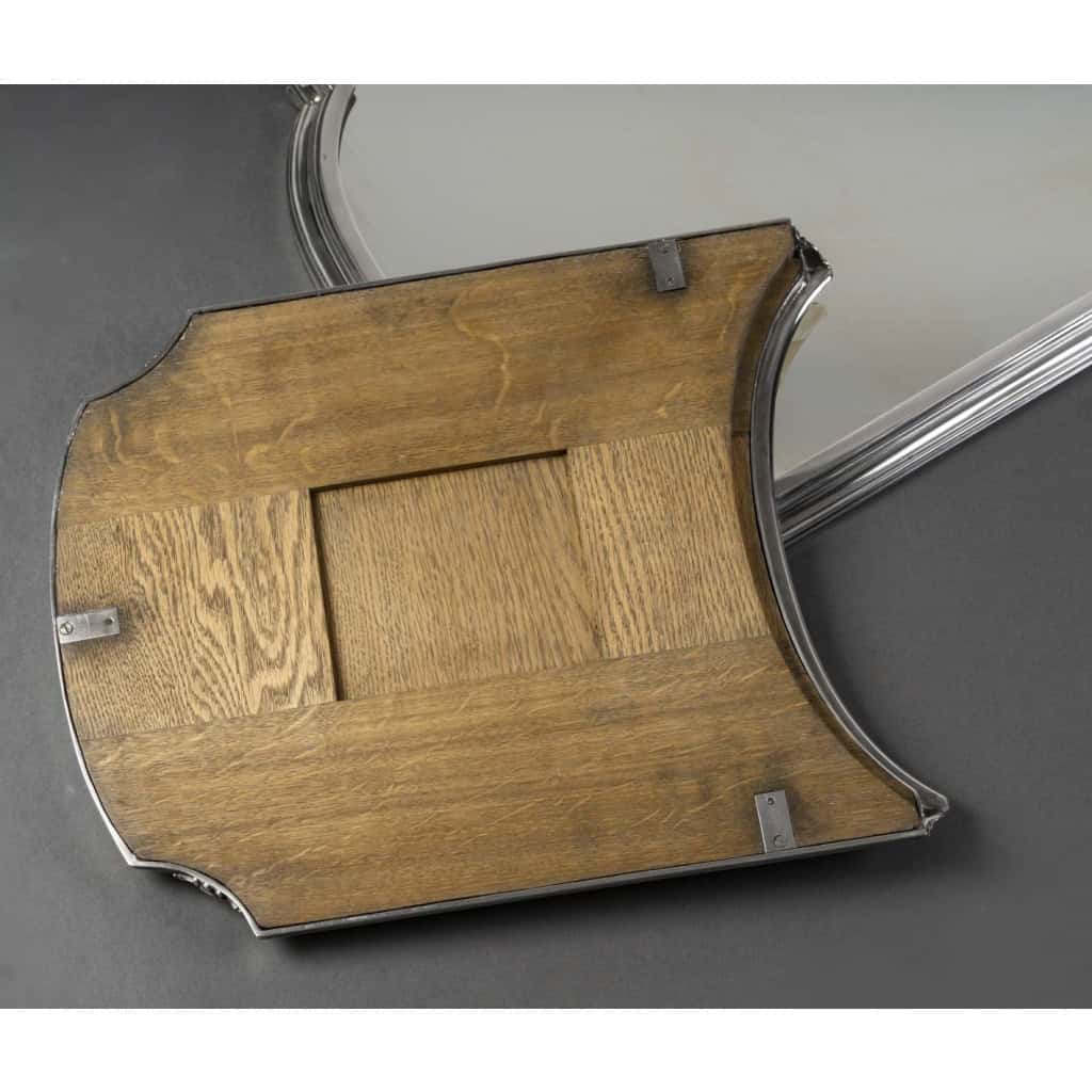 LAPPARRA Three-part mirrored table centrepiece, 1930th century, circa 40/13 XNUMX