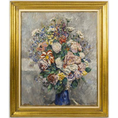 Augustin CARRERA (1878-1952) Composition Florale