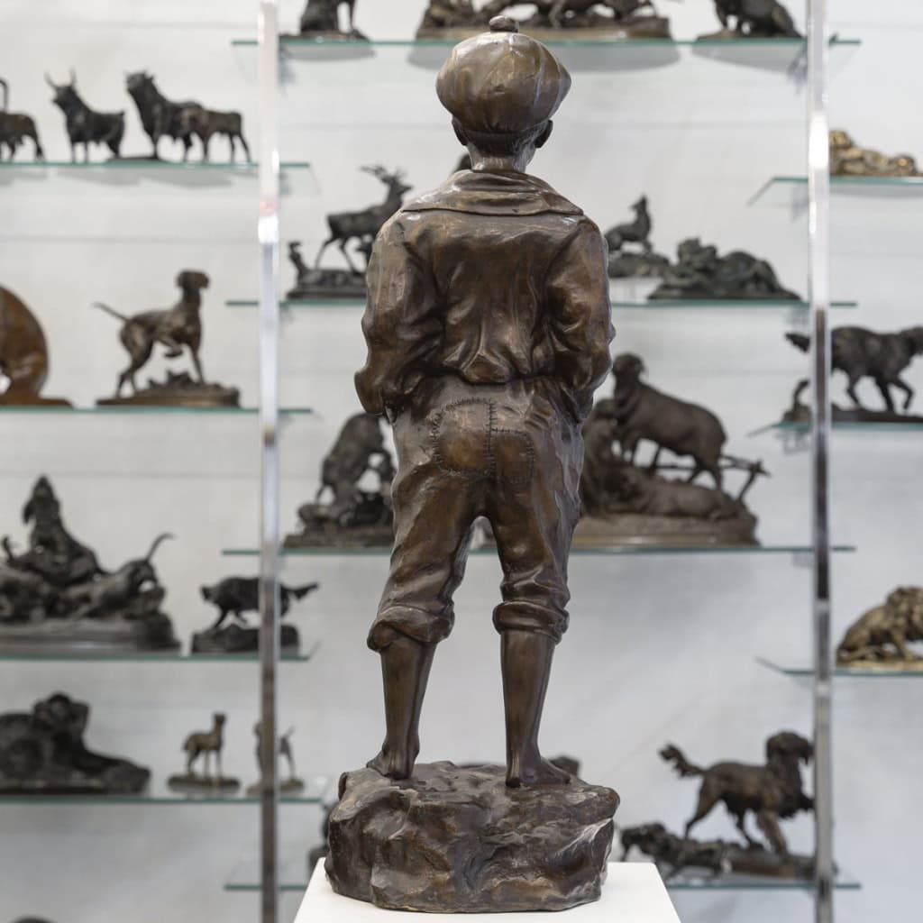 Sculpture – Mousse Siffleur , Auguste Moreau (1834-1917) – Bronze 7