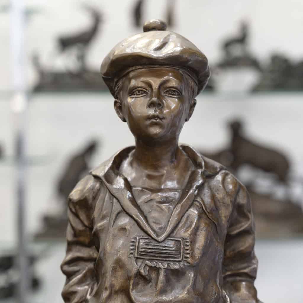 Sculpture – Mousse Siffleur , Auguste Moreau (1834-1917) – Bronze 4