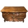 Commode Bordelaise Louis XV 18è Siècle En noyer Mouluré Et Sculpté 3 Tiroirs 16
