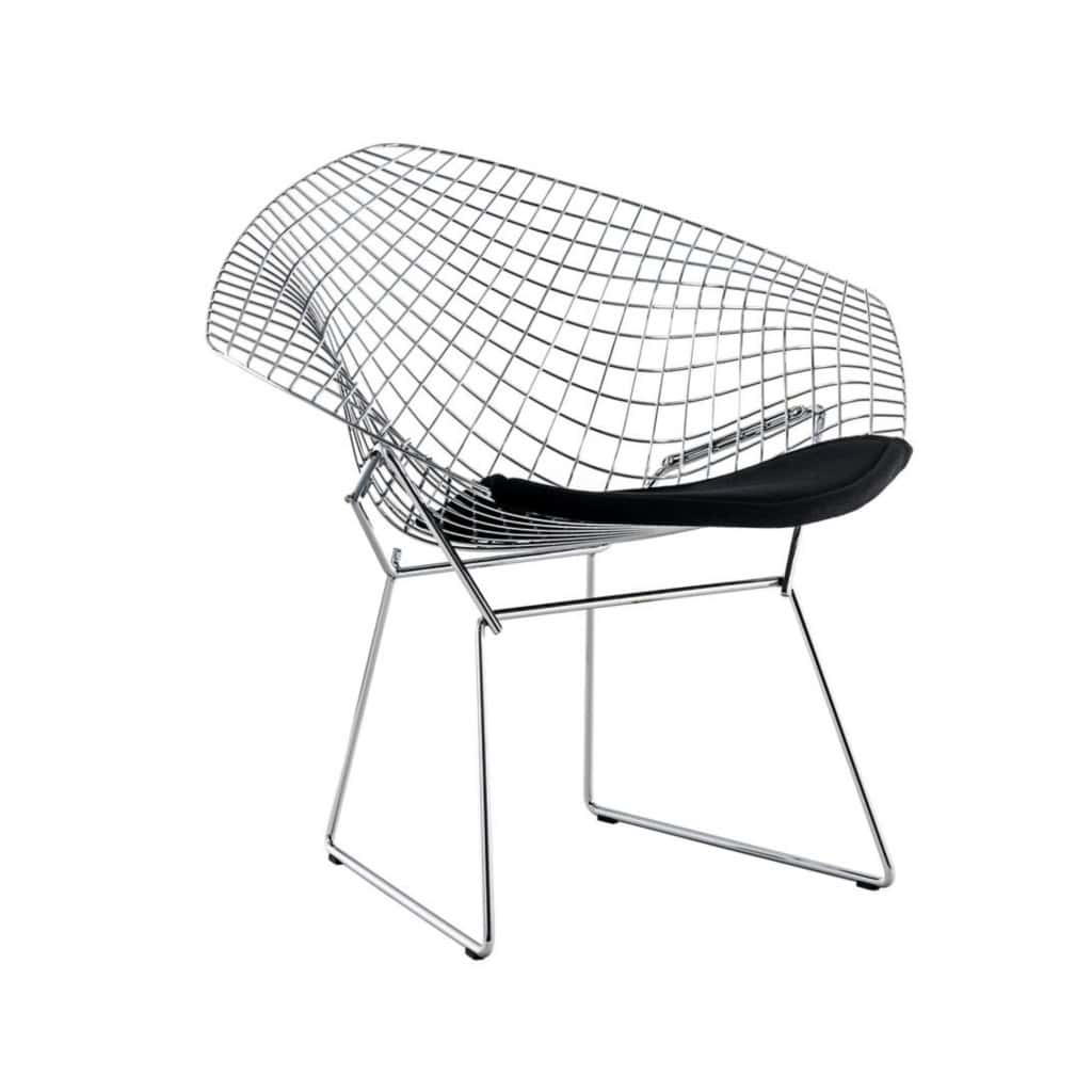 Harry BERTOIA Paire de Fauteuil Diamond modèle 421LU 6