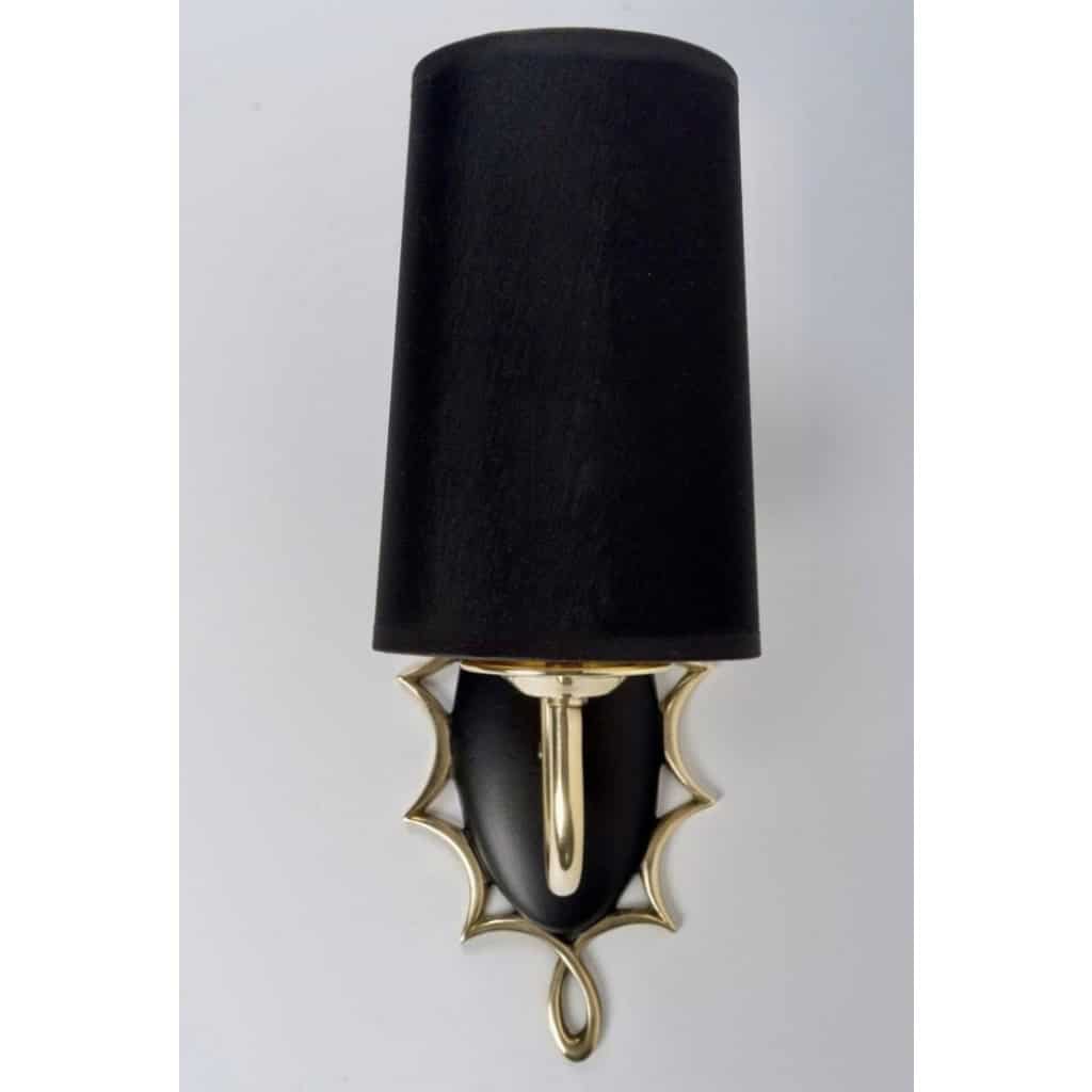 1960 Paire d’appliques médaillon de la Maison Honoré 5