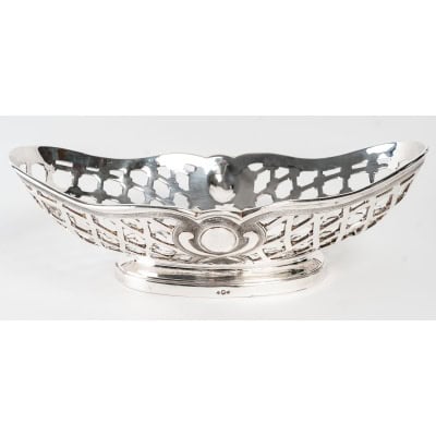 SOUCHE-LAPPARRA Corbeille argent massif circa XXè