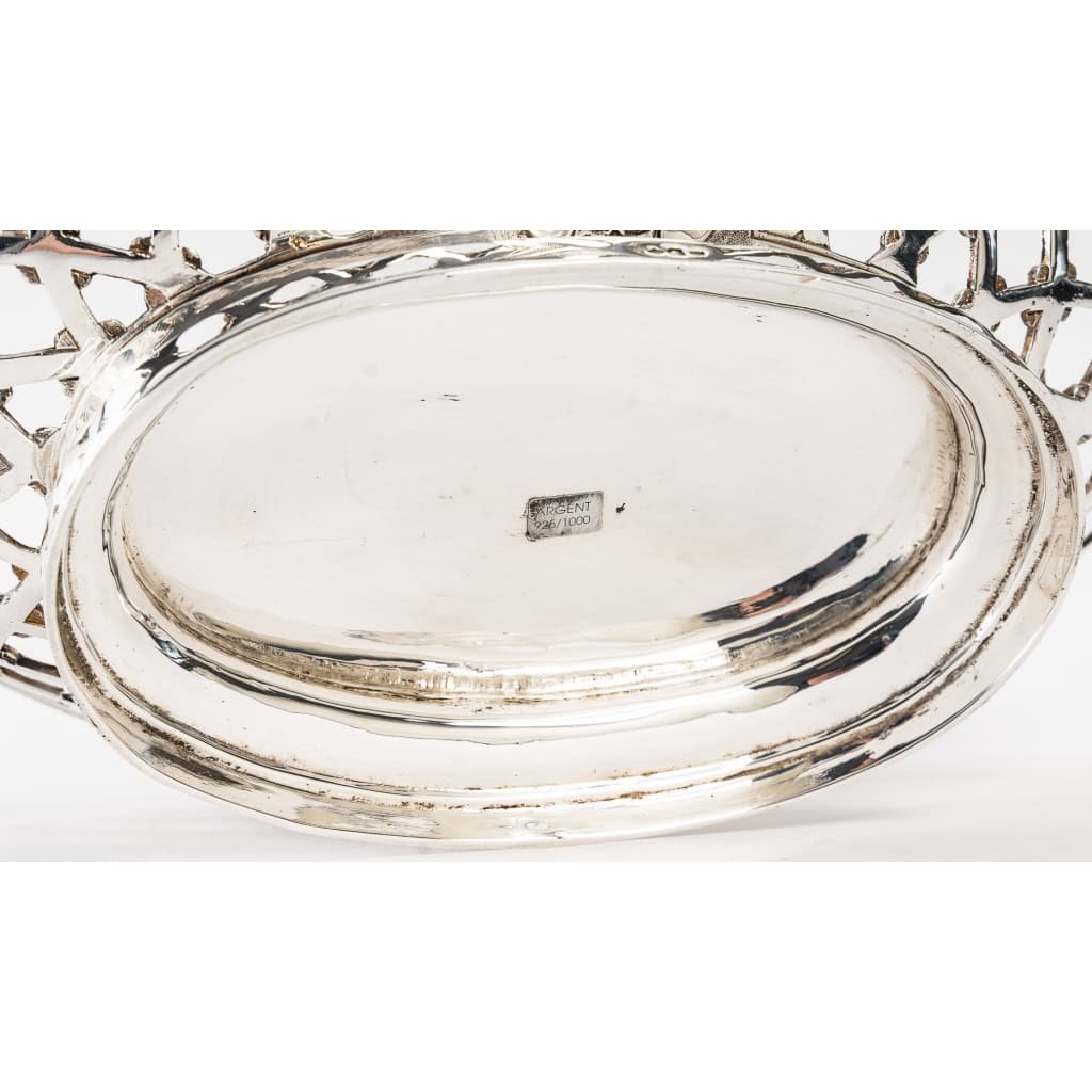SOUCHE-LAPPARRA Corbeille argent massif circa XXè 20