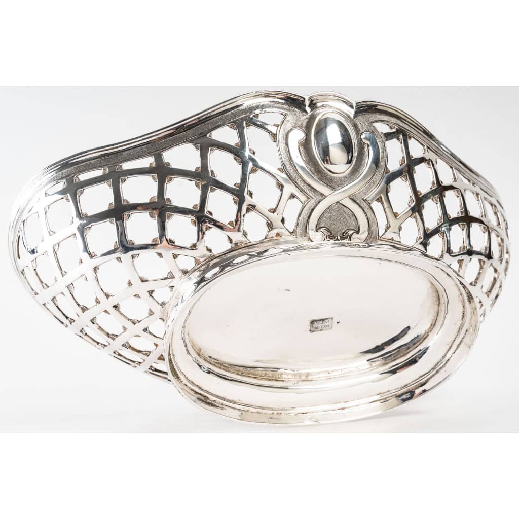 SOUCHE-LAPPARRA Corbeille argent massif circa XXè 23