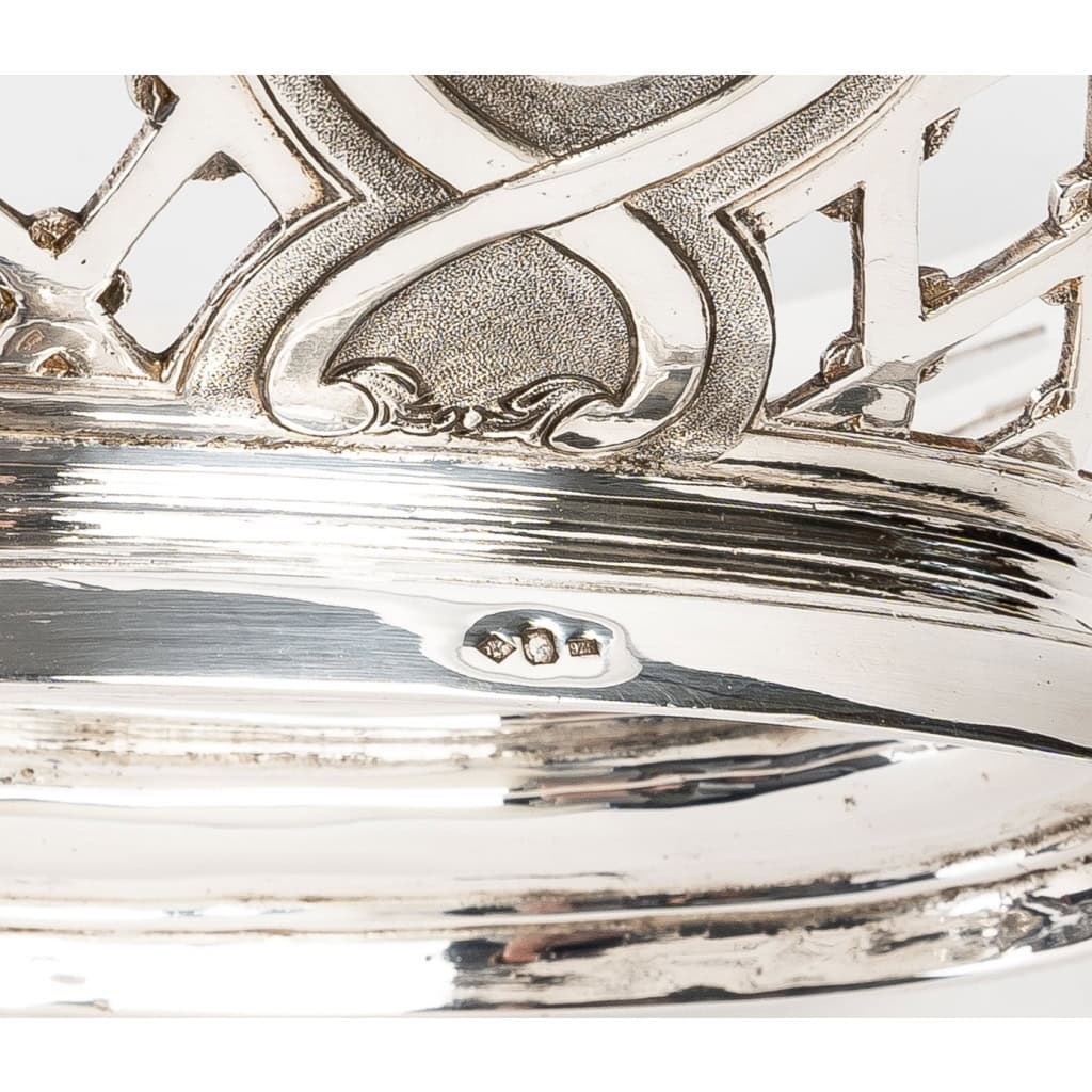 SOUCHE-LAPPARRA Corbeille argent massif circa XXè 25
