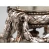 Paire de coupes en cristal gravé sur support en argent massif XIXe 25