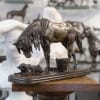 Sculpture – Cheval Et Chien À L’Écurie , Henri – Alfred Jacquemart (1824-1896) – Bronze 16