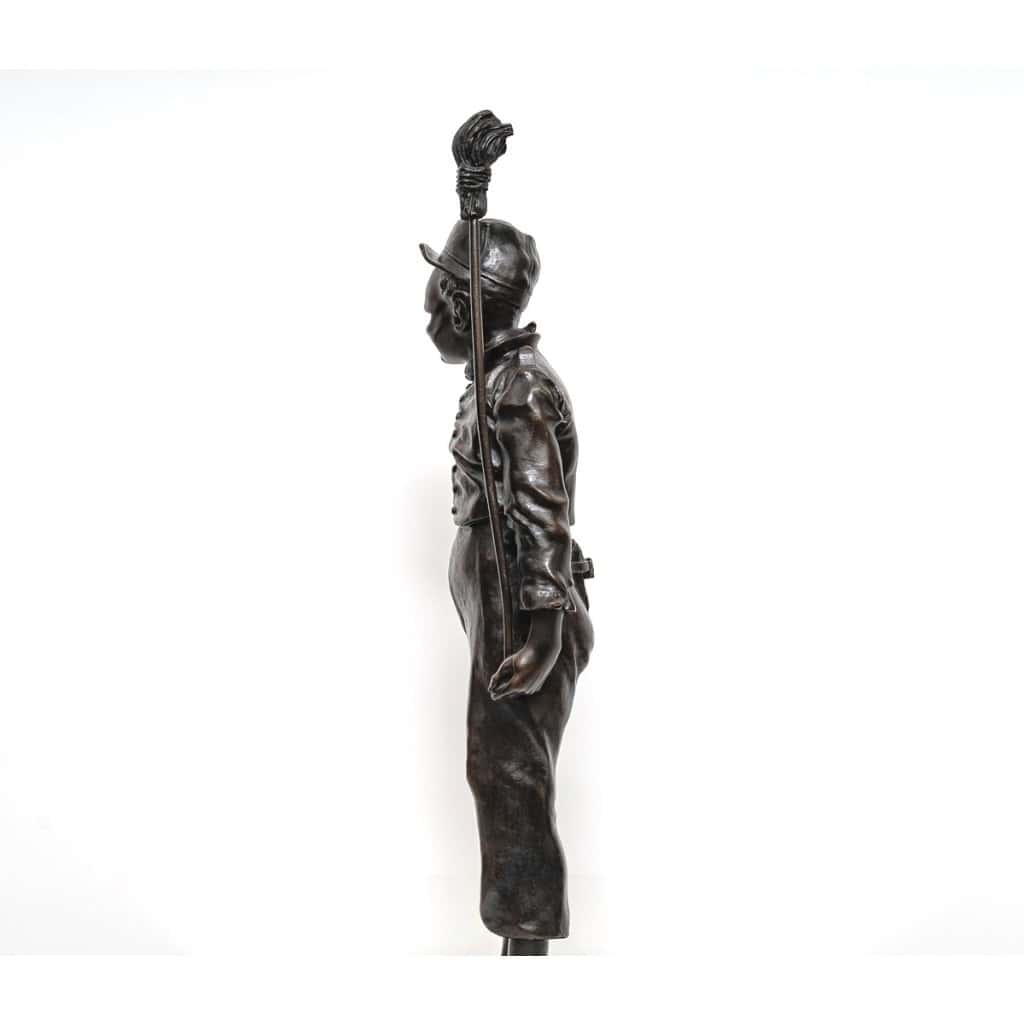 Sculpture – Le Soldat , Léopold Eugène Kampf (1822-1893) – Bronze 9