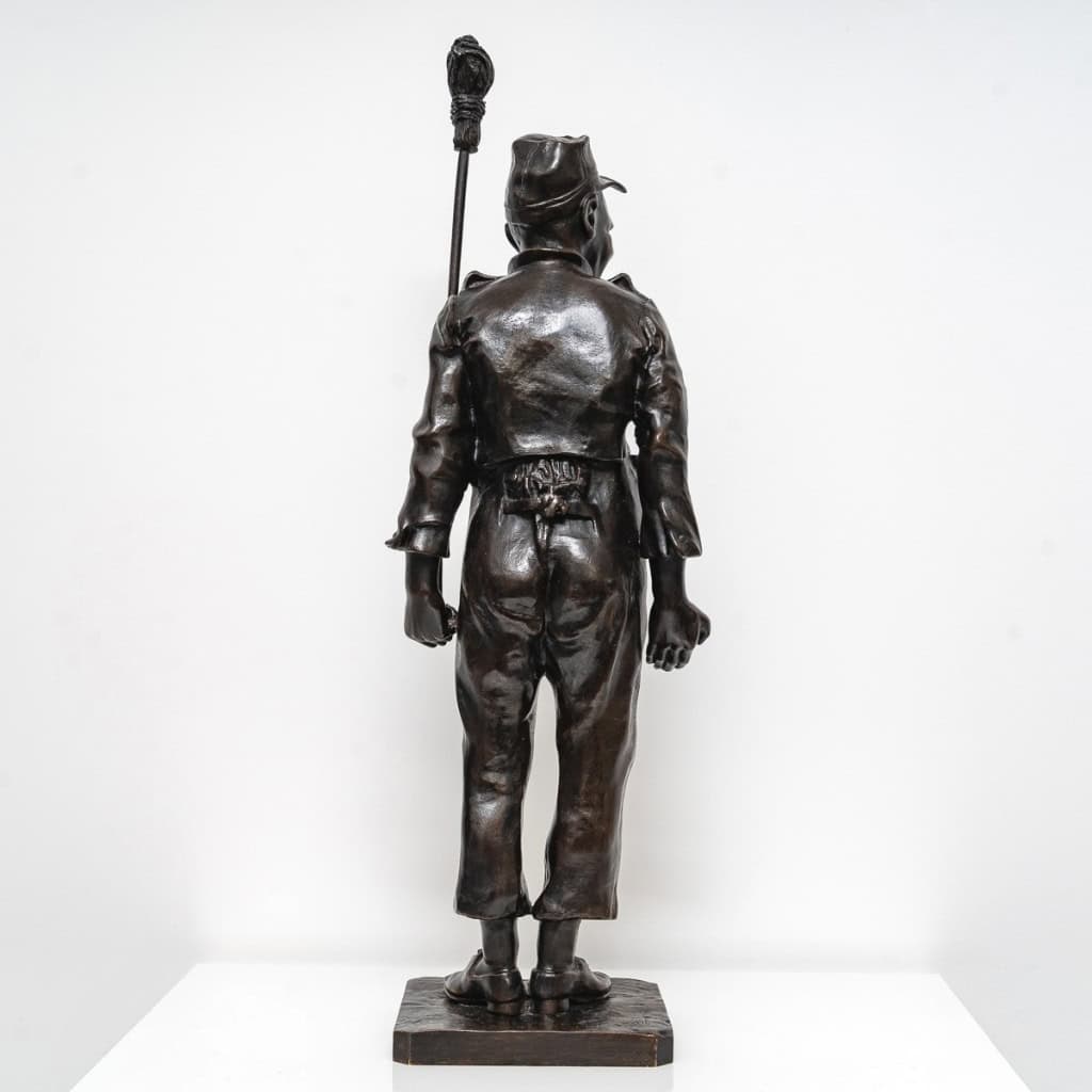 Sculpture – Le Soldat , Léopold Eugène Kampf (1822-1893) – Bronze 8
