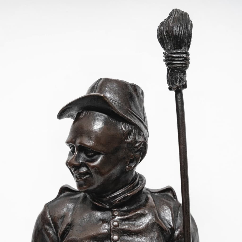 Sculpture – Le Soldat , Léopold Eugène Kampf (1822-1893) – Bronze 5