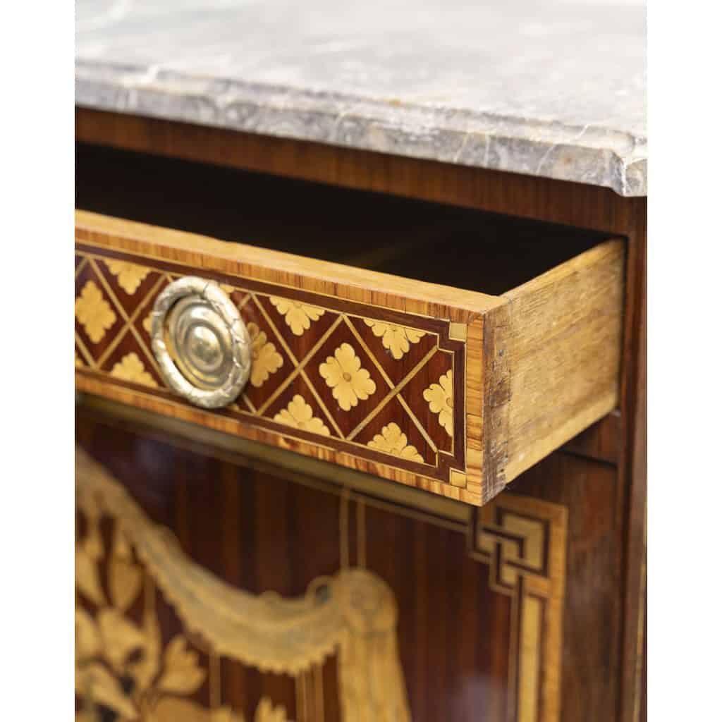 Secrétaire LXVI En Marqueterie Du 18ème Siècle. 4