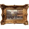 GALIEN LALOUE Tableau 20è Paris Animation Aux 3 Quartiers à La Madeleine Gouache Aquarelle Certificat d’authenticité 12