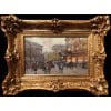 GALIEN LALOUE Tableau 20è Paris Animation Aux 3 Quartiers à La Madeleine Gouache Aquarelle Certificat d’authenticité 20