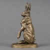 Sculpture – Lièvre à l’Arrêt , Alfred Dubucand (1828-1894) – Bronze 13