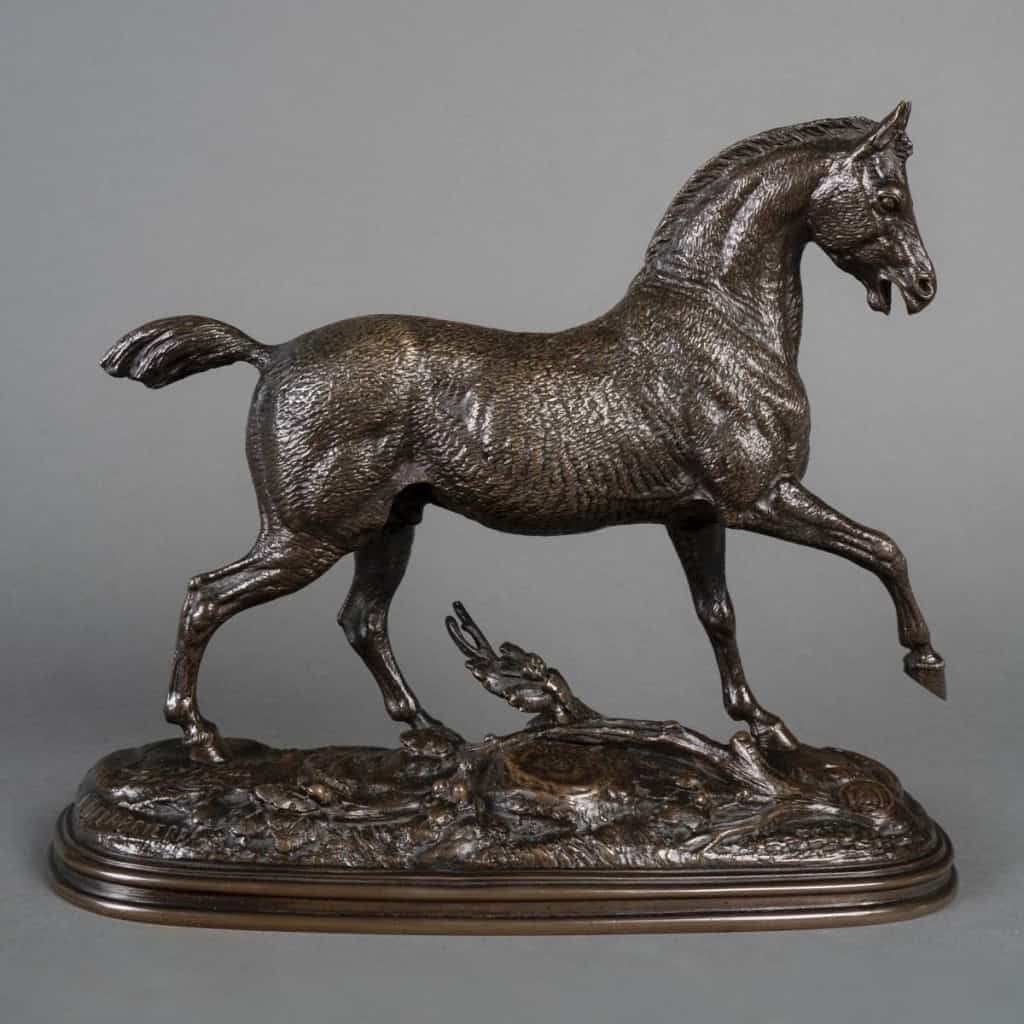 Sculpture – Étalon , Paul – Édouard Delabrièrre (1829-1912) – Bronze 3