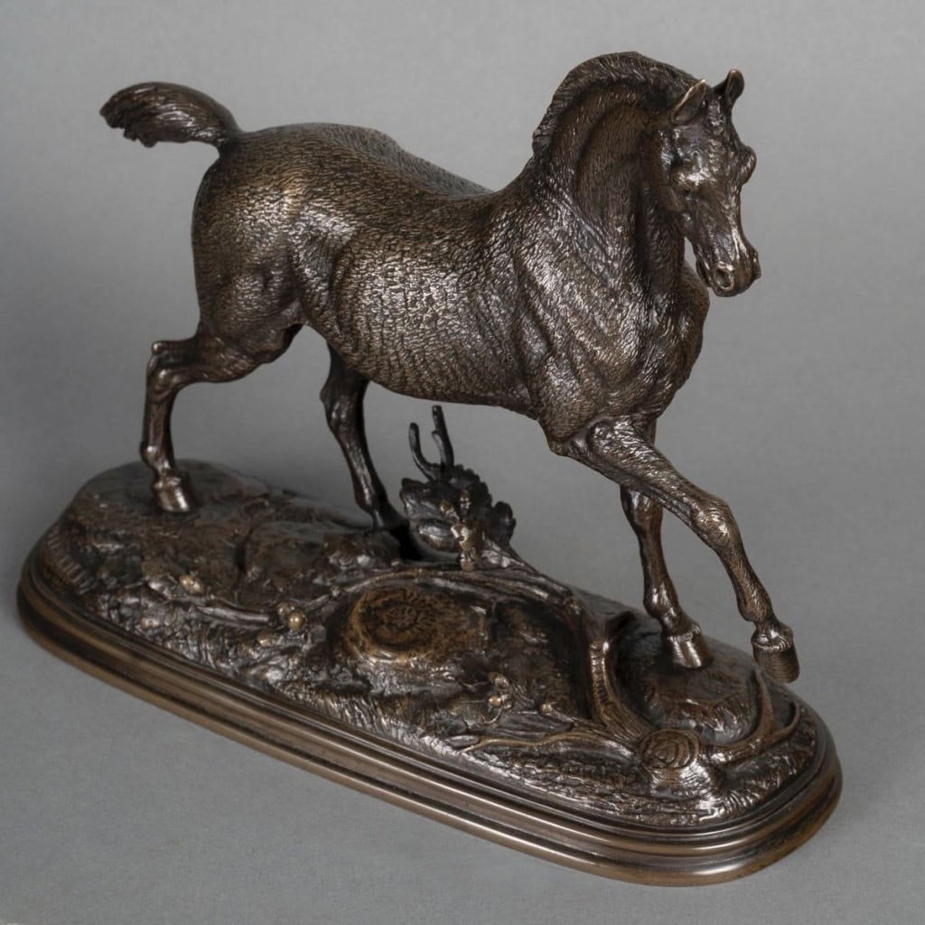 Sculpture – Étalon , Paul – Édouard Delabrièrre (1829-1912) – Bronze 5