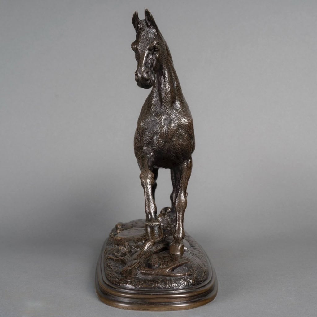 Sculpture – Étalon , Paul – Édouard Delabrièrre (1829-1912) – Bronze 6