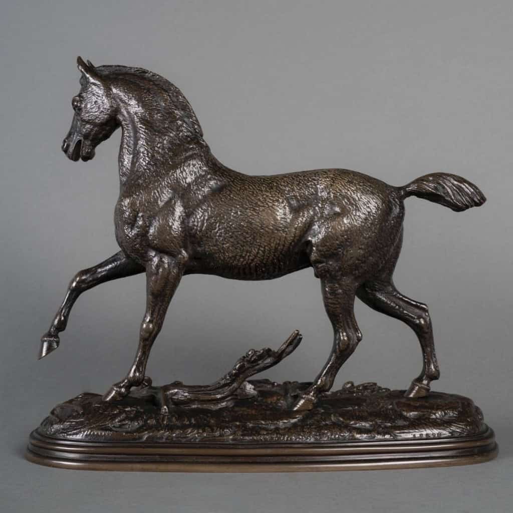 Sculpture – Étalon , Paul – Édouard Delabrièrre (1829-1912) – Bronze 7