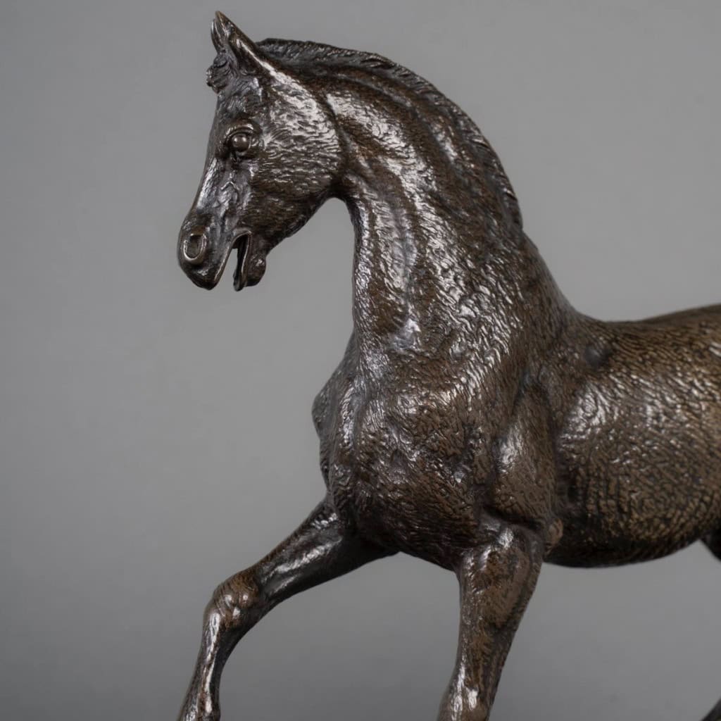 Sculpture – Étalon , Paul – Édouard Delabrièrre (1829-1912) – Bronze 9