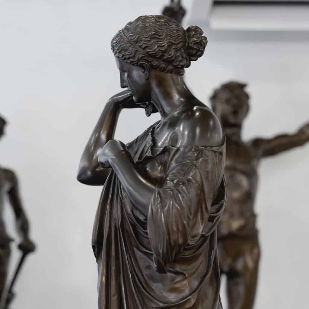 Sculpture – Diane De Gabies , Ferdinand Barbedienne Fondeur – Bronze 9