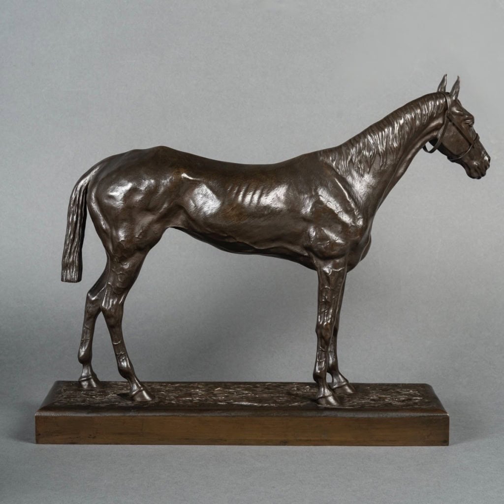 Sculpture – Cheval De Course , Henri De Vains (1851-1909) – Bronze 8
