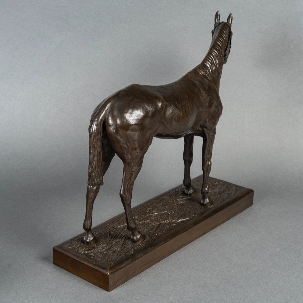 Sculpture – Cheval De Course , Henri De Vains (1851-1909) – Bronze 10