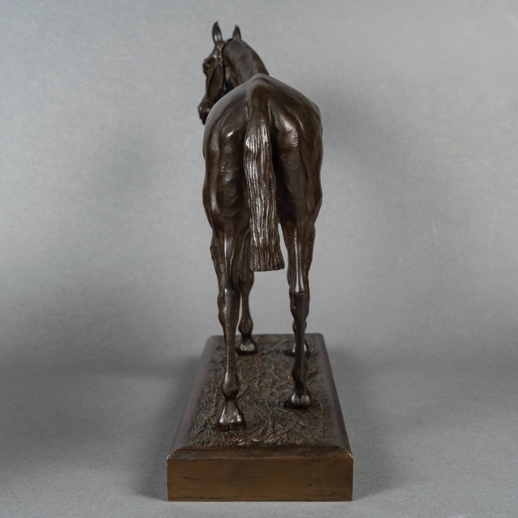 Sculpture – Cheval De Course , Henri De Vains (1851-1909) – Bronze 11