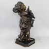 Sculpture – L ‘ Enfant Au Coq , Adriano CECIONI (1838-1886) – Bronze 18